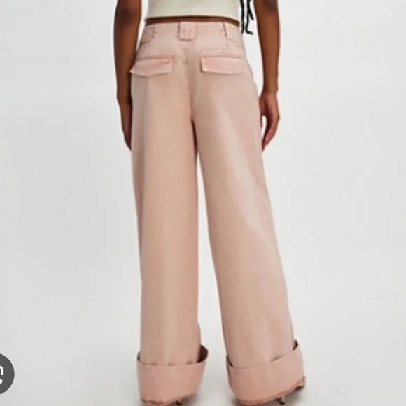 NWT Free People Long Game Chino Pants - Picture 2 of 4